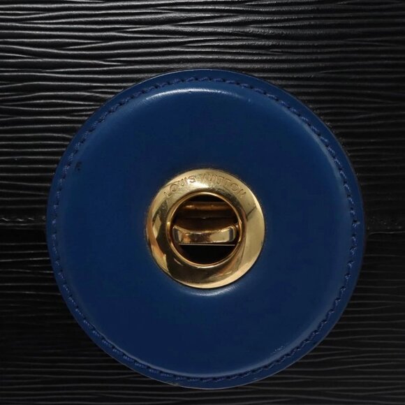 LOUIS VUITTON Epi Bicolor Free Run Shoulder Bag Black Blue - Picture 8 of 16